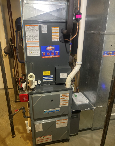 furnace in residential home
