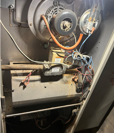 motor in furnace